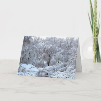 Cartão winter scene Blank Photo Greeting Cards