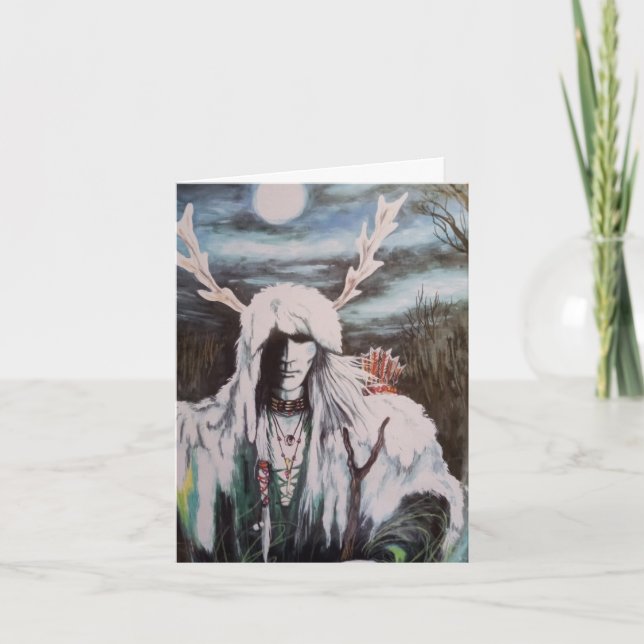 Cartão Winter shaman (Frente)