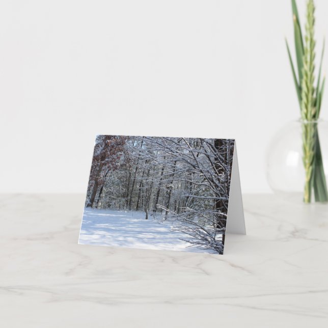 Cartão Winter Snow Notecard (Frente)