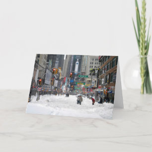 Cartão Winter Snow Storm New York City 12/26/10