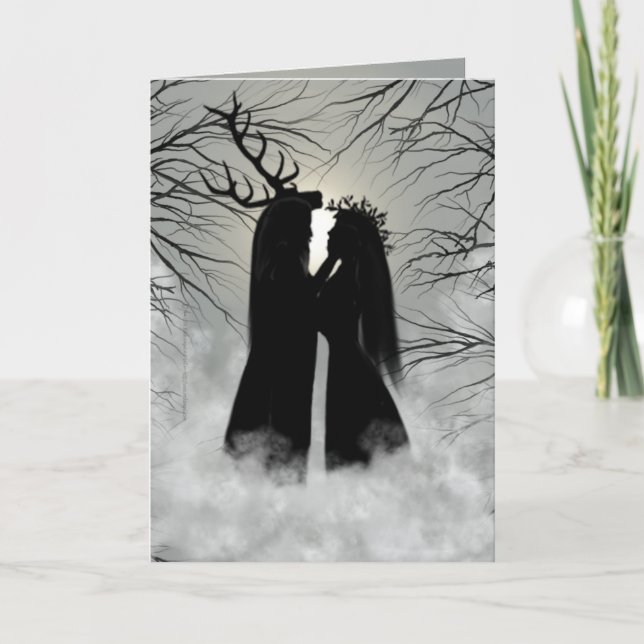 Cartão Winter Solstice God and Goddess (Frente)