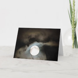 Cartão Winter Solstice Moon Celestial Art