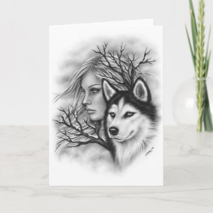 Cartão Winter Souls Greeting Card