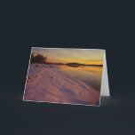 Cartão Winter Sunset Quabbin Reservoir<br><div class="desc">Winter Sunset Quabbin Reservoir Gate 35</div>