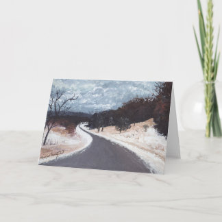 Cartão Winter Travels Greeting Card
