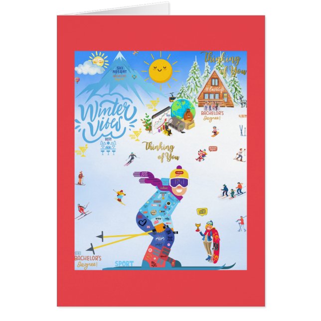 Cartão Winter Vibes (Frente)