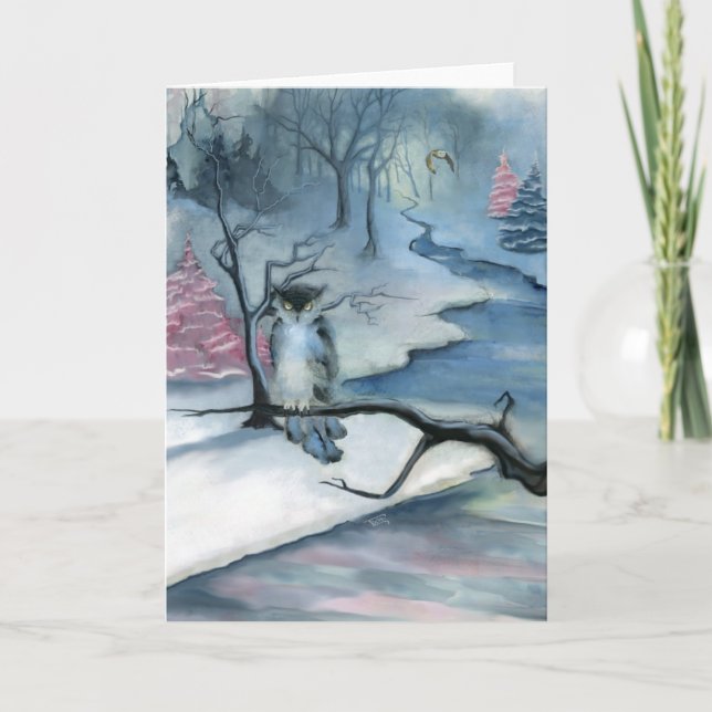Cartão Winterwood Blank Greeting Card (Frente)