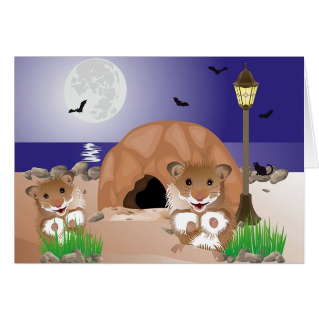 Cartão Wir sind umgezogen Karte (Frente horizontal)