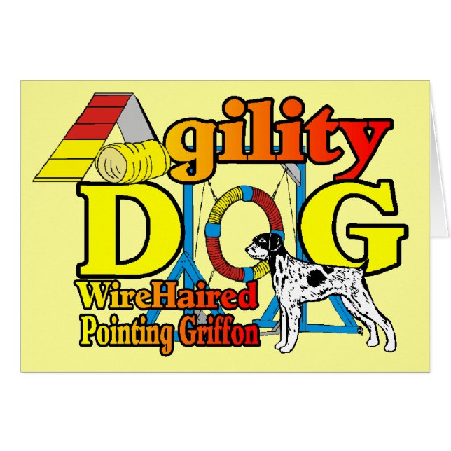 Cartão Wirehaired Pointing Griffon (Frente Horizontal)