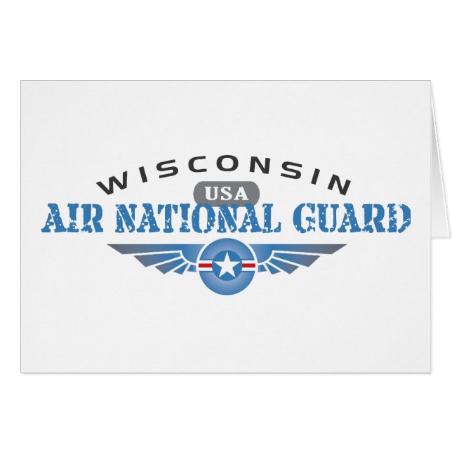 Cartão Wisconsin Air National Guarda (Frente Horizontal)