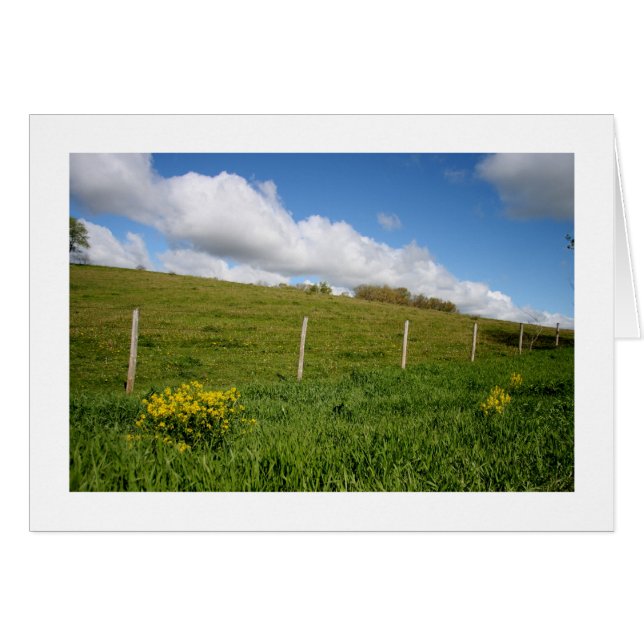 Cartão Wisconsin Farmland (Frente Horizontal)