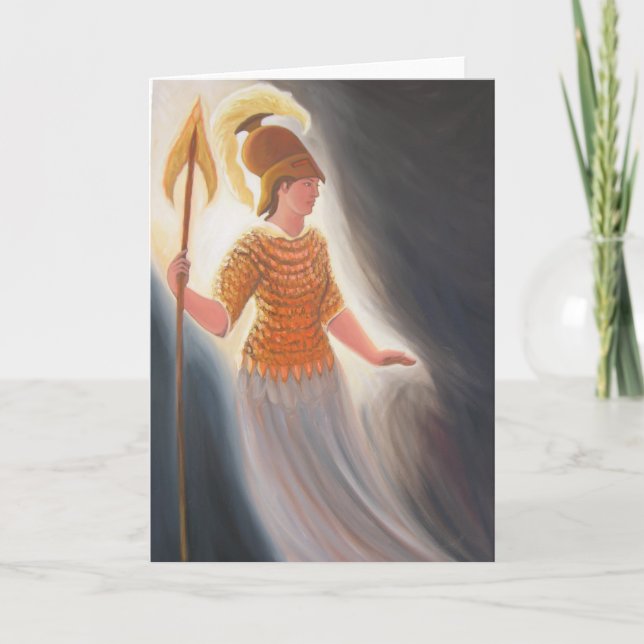 Cartão Wisdom Confronting the Darkness (Frente)