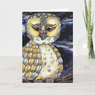 Cartão Wise Old Owl Greeting Card