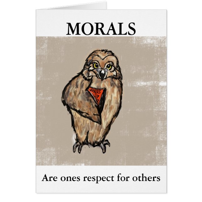 Cartão Wise Owl (Frente)