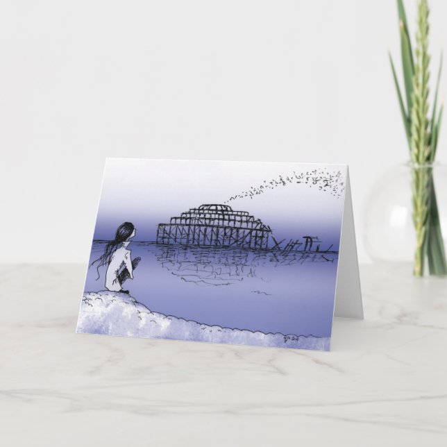 Cartão Wish you were here (Frente)