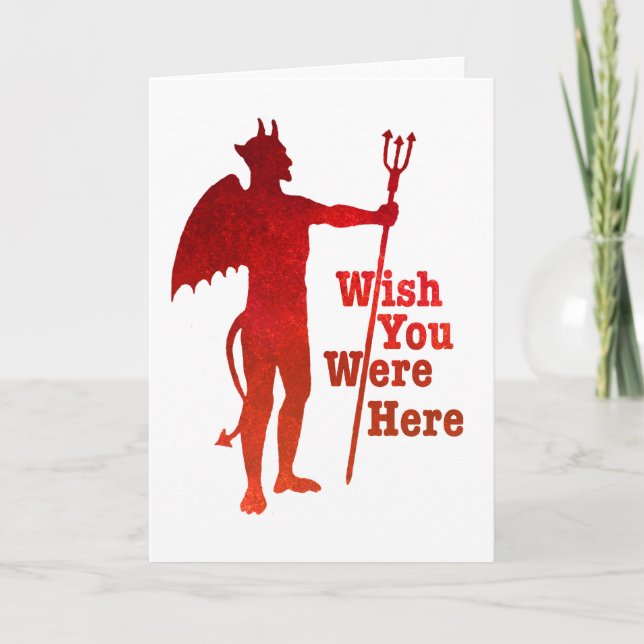 Cartão Wish You Were Here Card (Frente)