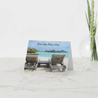 Cartão Wish You Were Here Note