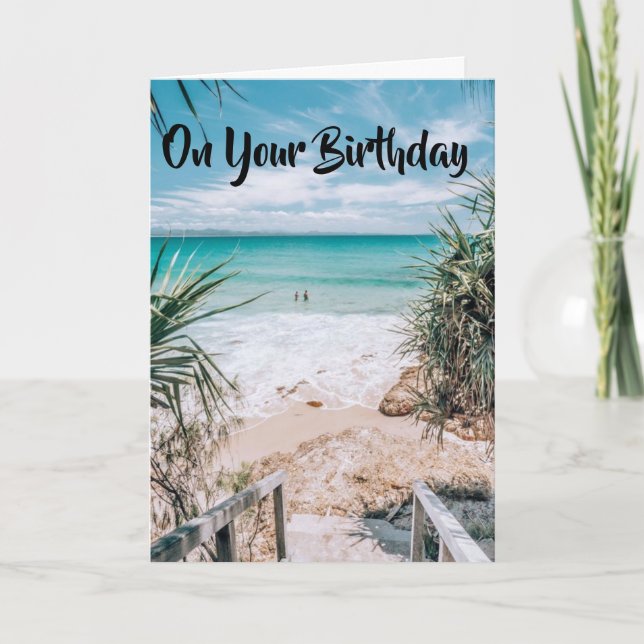 CARTÃO WISHING U SUNSHINE / BLUE SKIES BIRTHDAY WISHES (Frente)