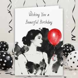 Cartão Wishing You a Beautiful Birthday Funny