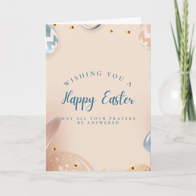 Cartão Wishing you a Happy Easter Card (Frente)
