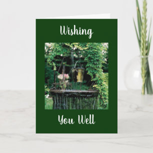 CARTÃO "WISHING YOU WELL" WISHING WELL CARD