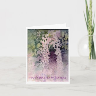Cartão Wisteria Birthday Card