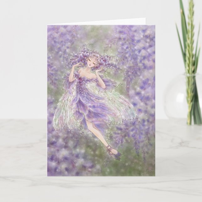 Cartão Wisteria Greeting Card (Frente)