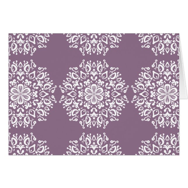 Cartão Wisteria Mandala (Frente Horizontal)