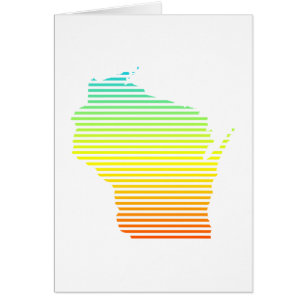 Cartão wisWisconsin chill fade