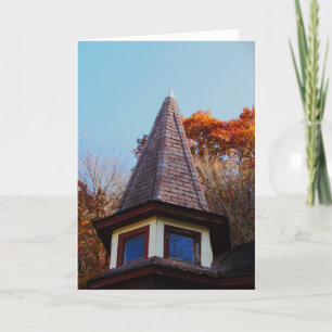 Cartão "Witch Hat Turret Room" Hallowe’en Card