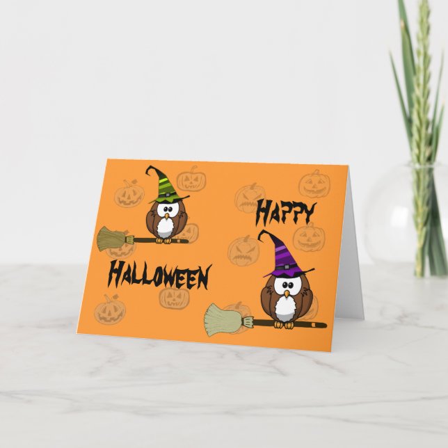 Cartão witch owl (Frente)