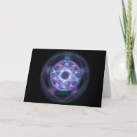 Witchcraft Blue Fire Pentagram Birthday