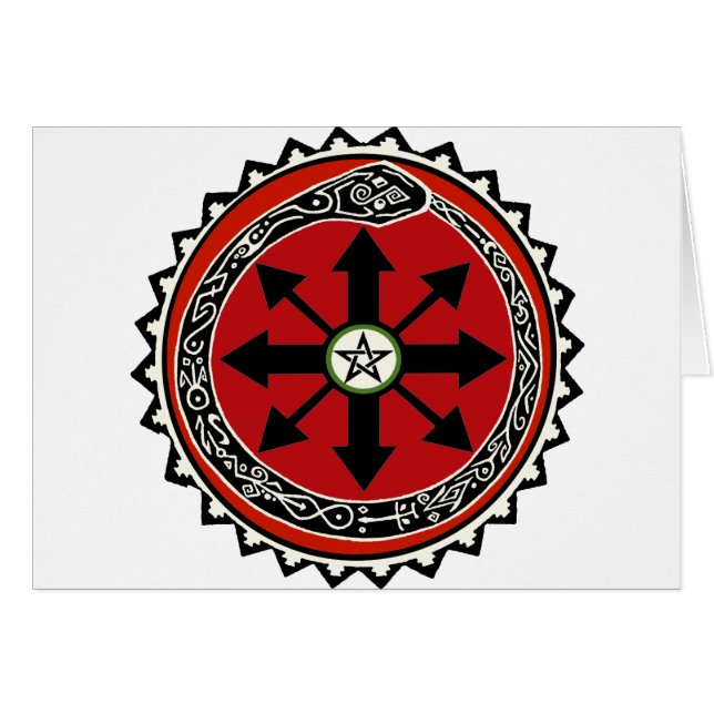 Cartão Witchcraft Symbol for Chaos (Frente Horizontal)