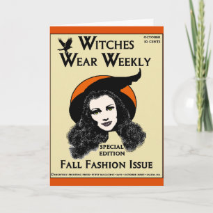 Cartão Witches Wear Weekly