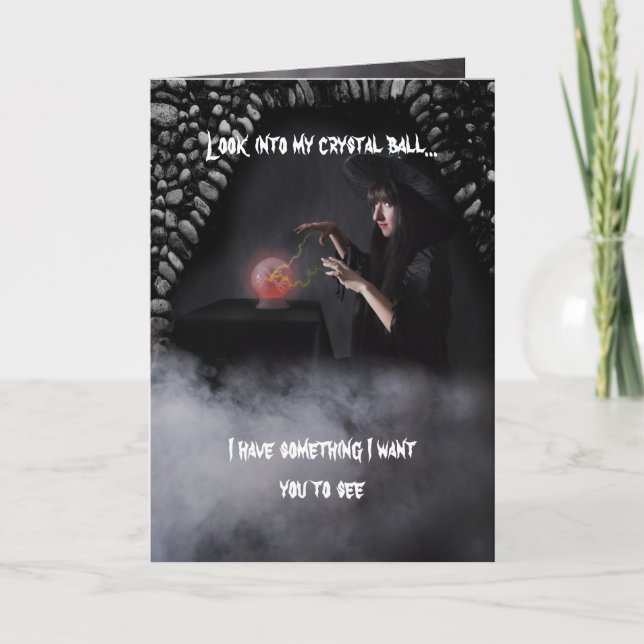 Cartão Witch's Birthday wish (Frente)