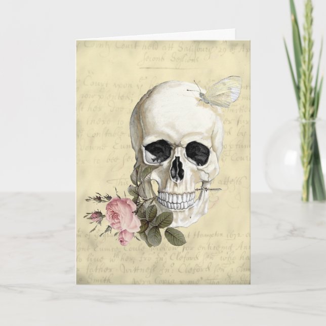 Cartão With a rose between my teeth (Frente)