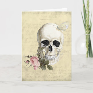 Cartão With a rose between my teeth