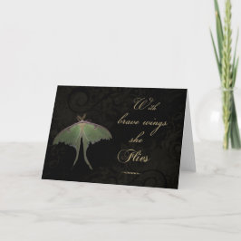 Cartão With Brave Wings She Flies Greeting Card