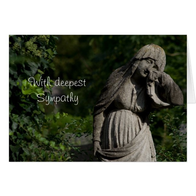 Cartão With Deepest Sympathy (Frente Horizontal)