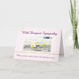 Cartão With Deepest Sympathy Card