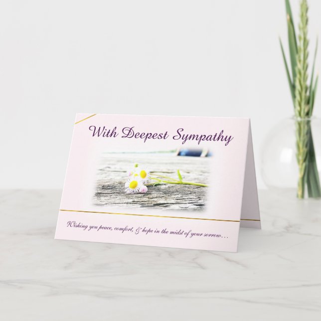 Cartão With Deepest Sympathy Card (Frente)
