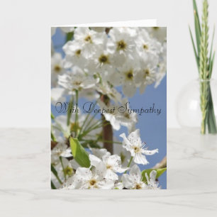 Cartão With Deepest Sympathy Floral