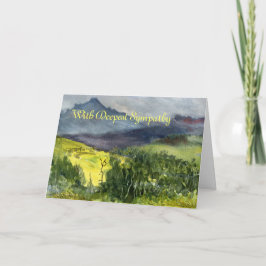 Cartão With Deepest Sympathy or All-Occasion Template