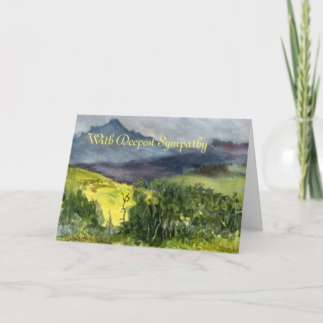 Cartão With Deepest Sympathy or All-Occasion Template (Frente)