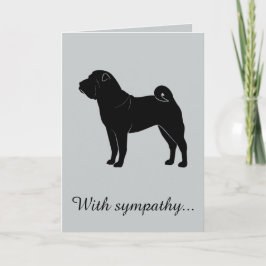 Cartão With Sympathy: Loss of Your Shar Pei
