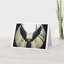 Cartão With Wings Wide Open...