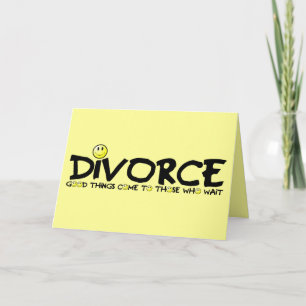 Cartão Witty divorce
