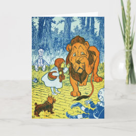 Cartão Wizard of Oz Dorothy and the Cowardly Lion