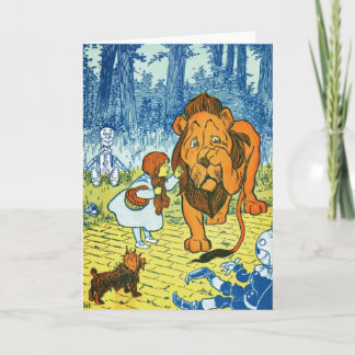 Cartão Wizard of Oz Dorothy and the Cowardly Lion
