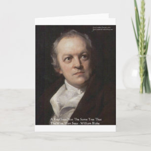 Cartão Wm Blake "Vendo Árvores" - Presentes De Citação